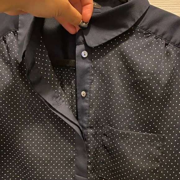Ann Taylor Navy polka dot - Picture 6 of 6
